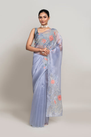 Pastel Blue Organza