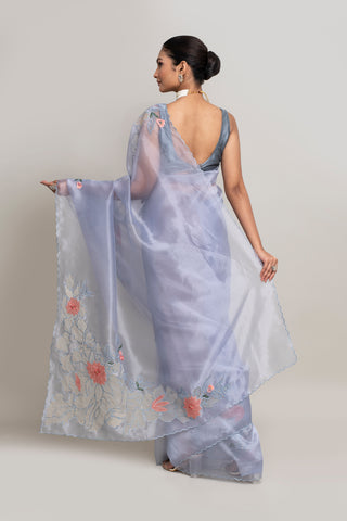 Pastel Blue Organza