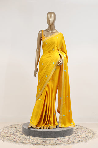 Batik Beauty Saree in Chiniya Silk