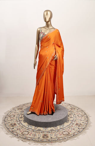 Batik Beauty Saree in Chiniya Silk