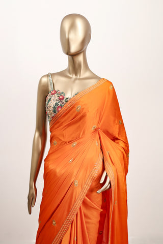 Batik Beauty Saree in Chiniya Silk