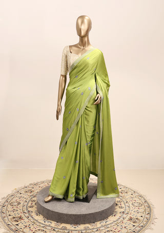 Batik Beauty Saree in Chiniya Silk
