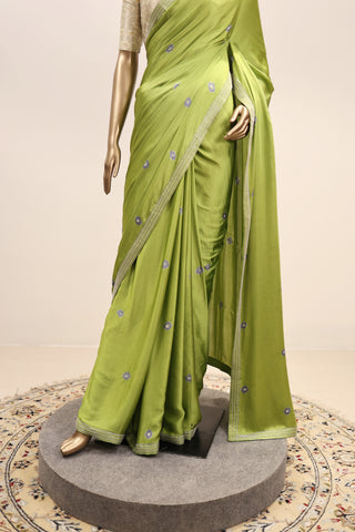 Batik Beauty Saree in Chiniya Silk