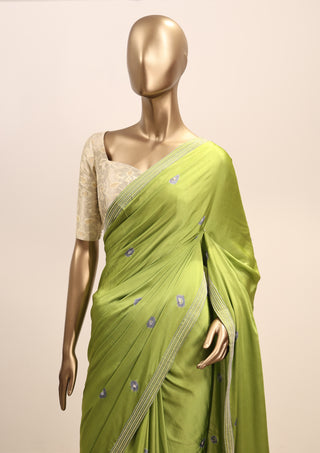 Batik Beauty Saree in Chiniya Silk