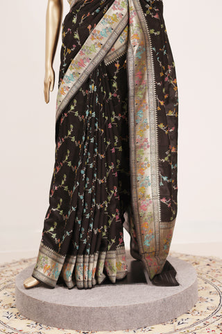 Tussar Banarasi Georgette Saree with Jal Work and Meenakari – Code: ML25A123