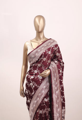 Banarasi Saree with Jal Design & Heavy Border – Code: ML25A128