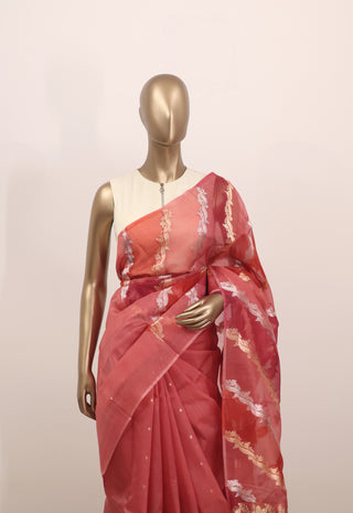 Kora Banarasi Silk Saree with Ombre Shade – Code: ML25A119