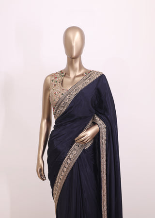 Pure Crepe Silk Saree with Highlighted Border – Code:ML25A106