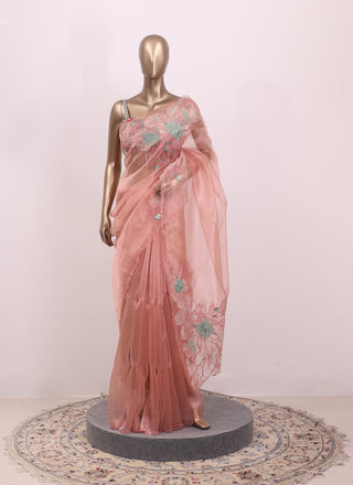 Elegant Organza Saree – Code:ML25A109