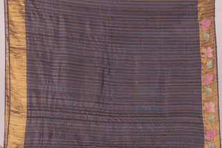 Embroidered Luxe Series – Black Tussar Story